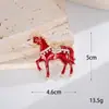 Año del Caballo Nuevo Aleación de Zinc Goteo de Aceite Accesorios de Pony Versátil Hazte Rico Inmediatamente Funda para Teléfono Móvil Pegatina Trasera DIY Accesorios de Joyería