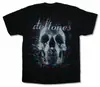 Camiseta com Estampa de Caveira Fraca de Horror 180g Transfronteiriça Masculina e Feminina Gótica Retrô Hip Hop Tamanho Plus