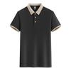210 Quilates Imitação Algodão Cáqui Gola Lapela Casual Camisa Polo Manga Curta Publicitária Unissex com Impressão de Logo Atacado
