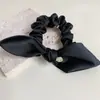 Acessórios de Cabelo Simples de Alto Padrão Laço de Cetim Elegante Anel de Cabelo Elegante Laço de Cabeça Feminino Corda de Cabelo 2025 Novo Tendões de Borracha