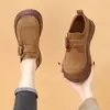Zapatos Birkenstock de Suela Gruesa para Mujer 2026 Otoño Nuevos Mocasines de Gamuza Simples Casuales Versátiles Antideslizantes para Mujeres Pequeñas