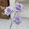 Flores Artificiais Roxas, Rosas, Hortênsias para Casamento, Flores de Seda, Rosas Decorativas para Paisagismo, Mar de Flores em Cascata Famoso na Internet