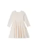 Vestido infantil de línea A con estampado de lunares de otoño temu2026, un éxito en TikTok, en stock, con bolsillos, estilo casual