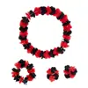 Corona de Hawái de cuatro piezas color sólido bicolor tricolor día del niño adulto ordinario accesorios para actuación en escenario