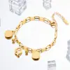 Emin no se decolora moderno acero de titanio hip-hop reina pulsera de moneda 26 letras red social viento frío explosiones transfronterizo lote