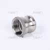 Conector rápido de aço inoxidável macho macho ponta fio tipo A em estoque atacado aço inoxidável 304 dente interno conector de ponta macho