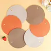 Mantel Individual para Cocina Casera Redondo de Silicona Esterilla Aislante Térmico Mesa de Comedor Simple Anti-Quemaduras Resistente a Altas Temperaturas Panal Esterilla para Ollas Esterilla para Tazones Posavasos