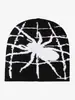 Gorro de Punto Jacquard Cálido Moda Otoño e Invierno Y2K Nuevo 2025 Araña Retro High Street Americano