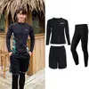 2025 Novo Traje de Mergulho Pai-Filho Roupa Esportiva para Surfe Roupa de Banho Calça de Manga Longa Proteção Solar Roupa para Família Venda por Atacado Roupa de Banho