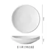 Atacado Ciano Claro Estilo Chinês Criativo Hotel Especialidade Redondo Côncavo Comercial Personalizado Pratos Cerâmica Artística Pratos de Servir para Restaurantes