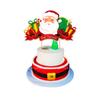 Suministros de decoración para fiestas navideñas, bandera de Papá Noel, pastel, tarjeta de inserción, globo de látex, traje, decoración navideña