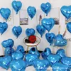 Set de Globos de Papel de Aluminio de 18 Pulgadas para Decoración de Fiesta de Boda, Compromiso, Cumpleaños en Forma de Corazón, Boda, Habitación de Novia, Escalera, Ambiente de Boda