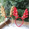 Decorações de Natal 2024 argola com cabeça de sino presilha de cabelo fivela de cabeça de chifre de veado de Natal festa de fim de ano