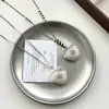 Colar Pingente Coração Cruzado Estilo Coreano e Japonês, Moda Vintage Versátil Personalidade Doce Cool Leve Luxo Acessório de Corrente Longa para Suéter