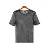 2026 Nuevo Estilo de Verano para Hombre, Camisa Fresca con Calados de Manga Corta, Seda de Hielo de Secado Rápido, Marca de Tendencia, Personalidad, Cubre-traje, Estilo Sexy para Discoteca