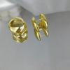 Brincos Metálicos de Gota de Água 2025 Novo Design Popular Brincos Luxo Acessível Sofisticado Elegante Estilo Europeu e Americano Brincos Únicos