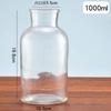 Venta al por mayor de botellas de vidrio cilíndricas transparentes engrosadas de corcho, botella de aromaterapia de boca ancha, botella de reactivo, botella de vidrio, se puede imprimir el logotipo