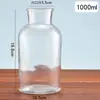 Botellas de Vidrio Cilíndricas Transparentes Engrosadas con Corcho para Aromaterapia al por Mayor, Botellas de Reactivos de Boca Ancha, Botellas de Vidrio con Impresión de Logo Disponible