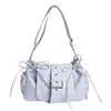 2026 Bolso Cruzado de Estilo Coreano Nuevo Nicho Retro para Mujer, Bolso de Motocicleta de Cuero Suave de Alta Gama, Bolso de Hombro Único