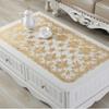 Exportador de Mantel Rectangular para Mesa de Café de PVC con Estampado de Oro Estilo Europeo, Resistente al Calor, Lavable, Mantel para Comedor, Placa Hueca Antideslizante Aislante Térmico Fabricante
