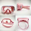 Equipo de Snorkel para Niños Máscara de Buceo Antifugas Gafas de Natación Gafas de Snorkel Máscara Duradera de Cristal Templado Cómoda para Edades 8-14, Gafas de Natación para Niños y Niñas Jóvenes