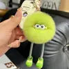 Lindo Conejo Rex de Imitación con Piernas Largas, Colgante Llavero de Coche Bola de Carbón Pequeña, Colgante de Peluche para Bolso, Muñeco de Regalo