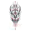Pegatinas de Tatuaje Temporales de Flor Nueva de Colores para Brazo Transfronterizas, Rosa Roja Grande, Impermeables y a Prueba de Sudor, Pegatinas Temporales Desechables, Flores Realistas