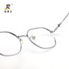 Almohadilla nasal de plástico para gafas de fábrica, soporte de núcleo de aluminio con cerradura plateada dorada y soporte de almohadilla nasal para gafas con núcleo de metal