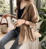 Moda Nueva para Mujer Primavera y Otoño 2026 Estilo Coreano Holgado Bf Sudadera con Capucha Gabardina para Mujer de Longitud Media Casual Manga Larga Chaqueta Cardigan Tendencia