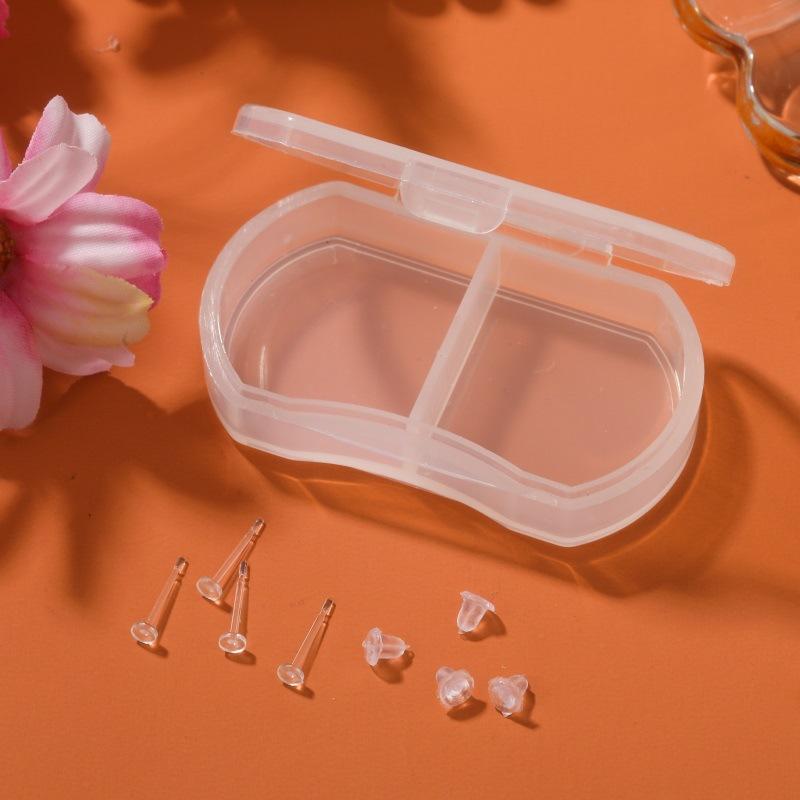 2GEBTZ071 4根医用级树脂耳钉耳棒+耳堵