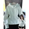 Chaqueta con capucha forrada de forro polar para niñas, elegante y casual estilo coreano, top cálido de seda auto-calentable para niños mayores, otoño e invierno