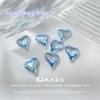 Red Nueva Arte de Uñas Rojo Neto Hielo Mar Sal Azul Diamante Puntiagudo Super Flash Uña Torcida Teléfono Móvil DIY Pegatina Joyería de Diamantes