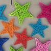 Estrela de Vime de Natal de 25cm Jardim de Infância Shopping Center Pendente Bola de Vime Colorida Decoração de Fundo para Fotografia