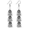 Pendientes de estilo étnico bohemios de tres capas con borlas y campana hueca, de gran oferta transfronteriza entre Europa y América, para mujer.