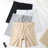 Pantalones de Seguridad Talla Grande para Mujer Verano Delgados Leggings de Seda de Hielo Antienrollado Anti-Exposición Shorts de Seguro Ropa Interior Dos en Uno