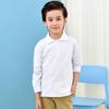 Camiseta Blanca de Manga Larga para Niños y Niñas, Camisa Polo Escolar Blanca para Niñas con Cuello Camisero, Camiseta Básica de Primavera y Otoño