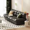 Sofá de Tela Sofá Nube Nuevo Moderno Sencillo Estilo Crema Perezoso Sala de Estar Apartamento Pequeño Fila Recta Doble o Tres Plazas