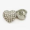 Cárdigan de punto con botones de metal en forma de corazón para mujer, vestido, vestido, botones decorativos, accesorios, abrigo, suéter, abrigo