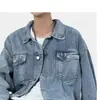 Jaqueta jeans masculina de corte solto, marca da moda, versátil, nova coleção de outono 2006, vestuário masculino para primavera e outono