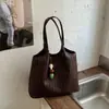 Nova Bolsa de Palha Tecida 2026 para Mulheres Fashionável Casual Retro Versátil Grande Capacidade para o Dia a Dia Ombro Único Sob o Braço Celebridade da Internet