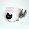Hierba gatera Juguete divertido para gatos Pluma Campana Muñeco de gato Suministros molares para mascotas Venta al por mayor Mini resistente a mordidas