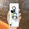 Cadena Creativa Nueva de Bambú Panda con Cuentas para Llavero de Teléfono Colgante Lindo para Bolso Accesorio para Funda de Teléfono Pequeño Regalo