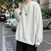 Sencillo y cálido, versátil, estilo nuevo, popular, cuello redondo, color liso, para hombre, juvenil, estilo Hong Kong, jersey, sudadera de moda