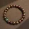 Pulseira de Contas de Madeira Ágata Pulseira com Contas Não Desbota Pulseira de Verão Feminina Moda de Nicho Joia de Mão Versátil Atacado para Mulheres