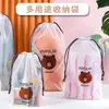 Bolsa de Cuerda Empaque de Zapatos Bolsa de Almacenamiento Bolsa de Almacenamiento para Toallas Ropa Interior Bolsa Transparente de Cuerda Bolsillo de Atado