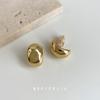 Pendientes Dorados Doudou Placa para Incienso Mosquito Chapada en Oro Moda Combinan con Todo Sencillos Forma de Gota Accesorios Distintivos para Orejas para Mujeres