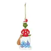 Decoraciones navideñas de monstruo verde 2D transfronterizas nuevas, adornos acrílicos, colgantes de dibujos animados para árbol de Navidad