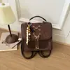 2026 Otoño/Invierno Nuevo Bolso de Doble Hombro Moda Femenina Diseño de Nicho Diario Estilo Coreano Casual Moderno Estudiante Mochila Ligera