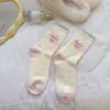 Calcetines de terciopelo australiano de colores para invierno, calcetines para mujer, gruesos, forrados de felpa, cálidos, de dibujos animados japoneses lindos, calcetines de invierno apilables