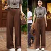 2026 Autumn High-Waisted Wide-Leg Pants Women Loose Slimming Versatile Casual Cropped Trousers Plus Size Straight Leg Pants
